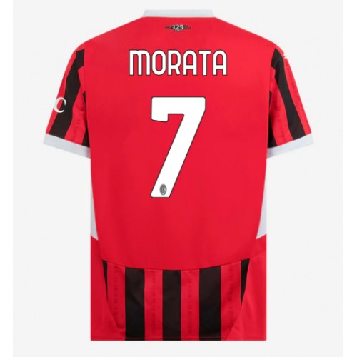 AC Milan Alvaro Morata #7 Domaci Dres 2024-25 Kratak Rukav